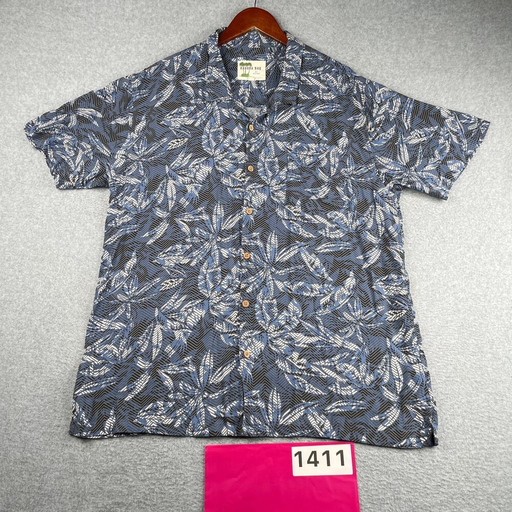 Kahuna Bay Hawaiian Shirt XL Lightweight Pocket Button Up Short Sleeve Mens